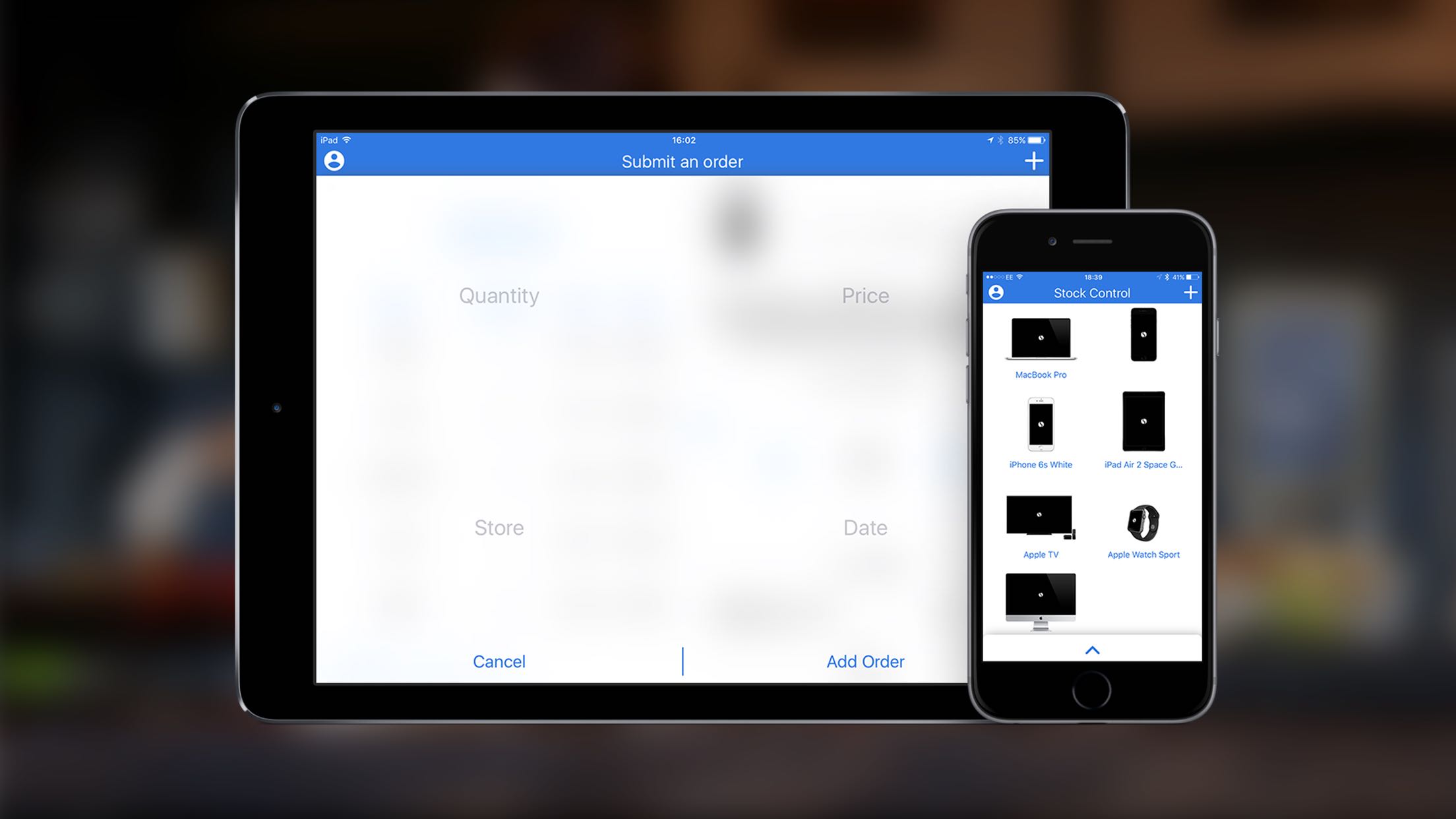 Stock Control App Header Image